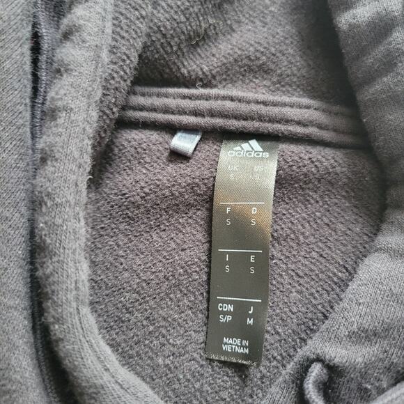 Adidas x Nippies Size S Collaboration Hoodie Black Graphic Logo Pullover Unisex - Picture 7 of 9